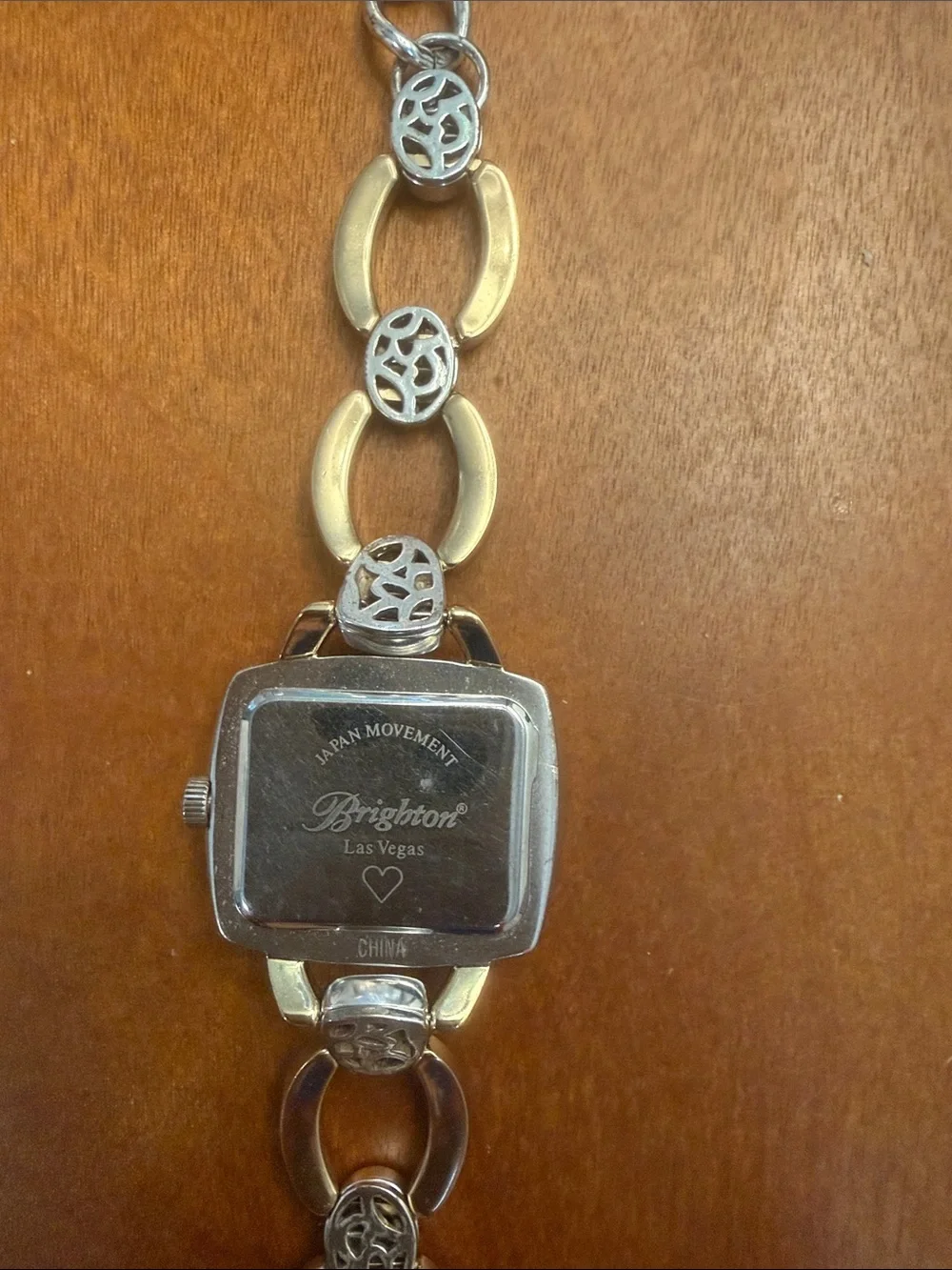 Two-Tone Gold & Silver Women's Bracelet Watch